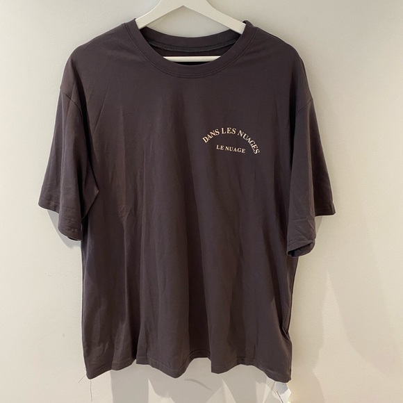 Grey oversized t-shirt short sleeve top - Picture 2 of 4